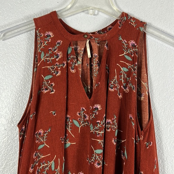 Free People tree swing sleeveless tunic blouse  sz XS - Picture 4 of 8